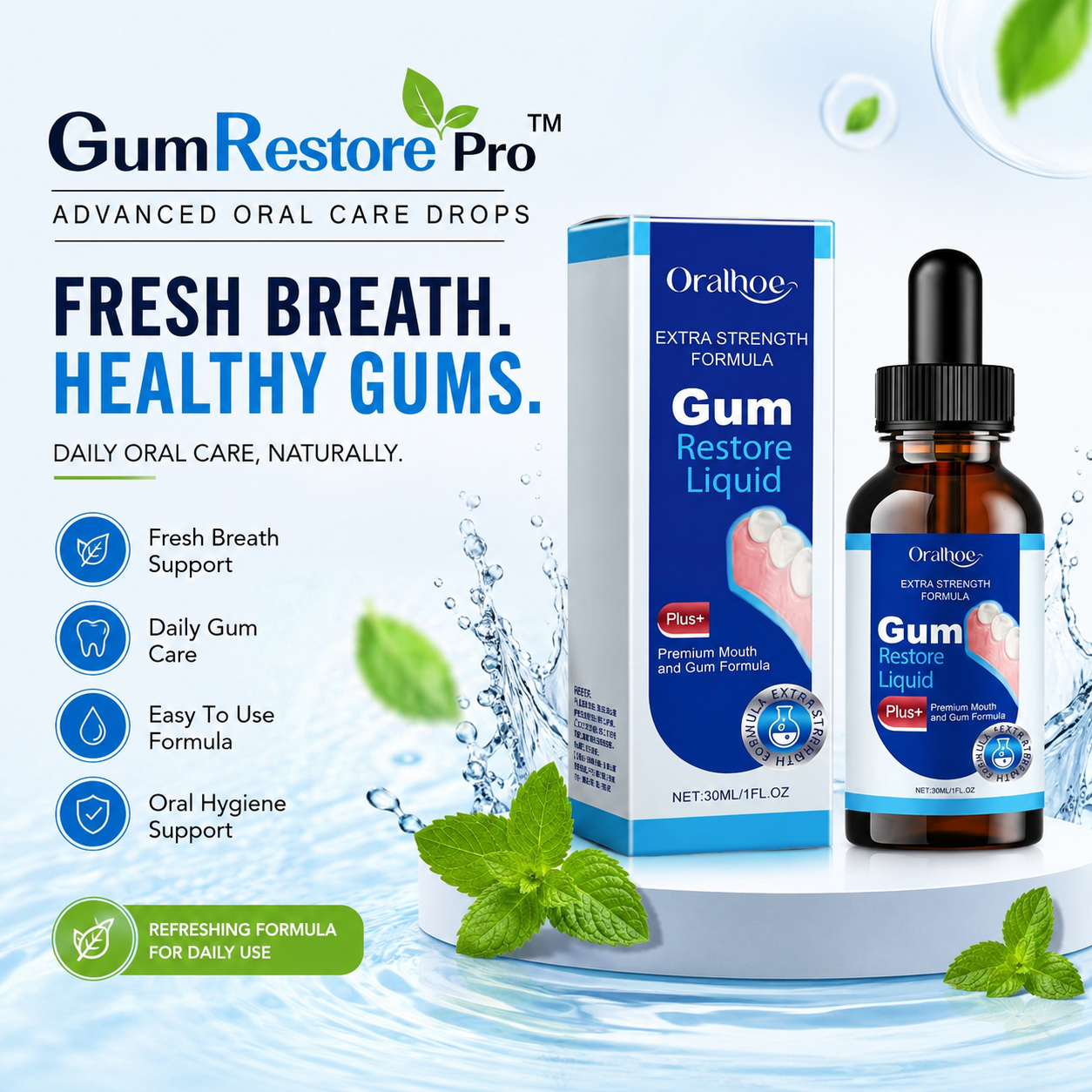 GumRestore Pro™ | Advanced Oral Care Drops (30ml)